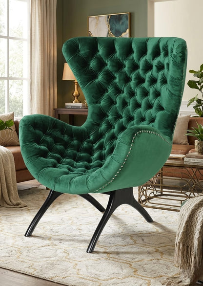 Emerald Tufted Luxury Single Sofa Chair
