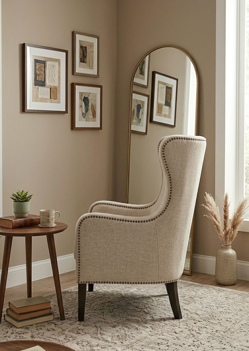 Aurora Beige Luxury Single Sofa Chair