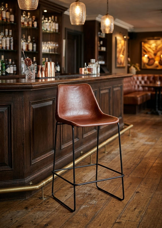 Heritage Leather Bar Chair Stool