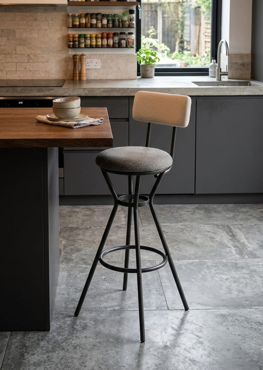 Classic Comfort Upholstered Bar Chair Stool