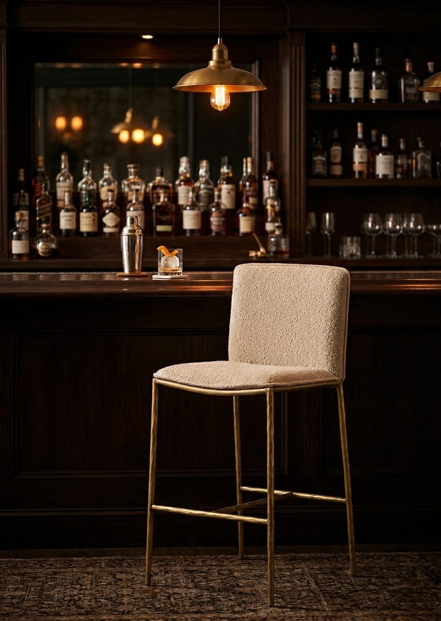 Luxe Gold Frame Accent Dining Chair