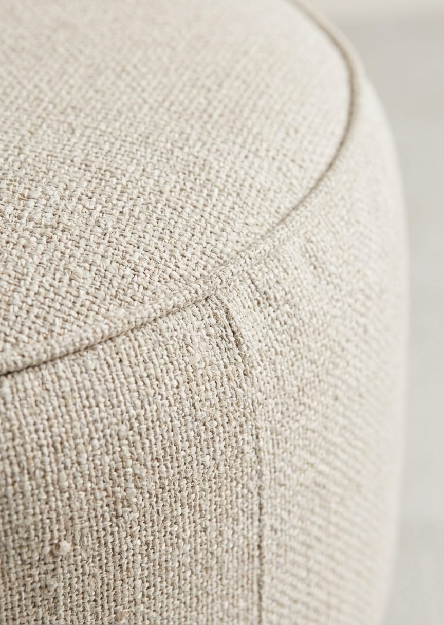 Nova Round Pouf Ottoman Stool