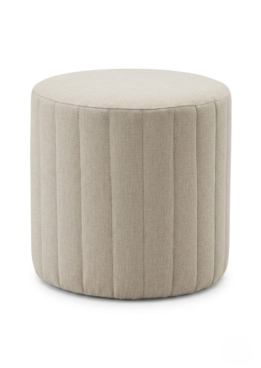 Luna Round Ottoman Stool for Living Room