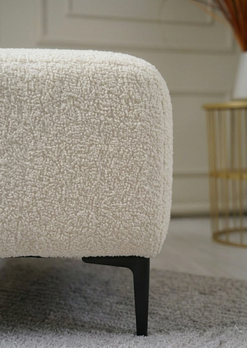 Aria Upholstered Ottoman Chair Lounge Stool