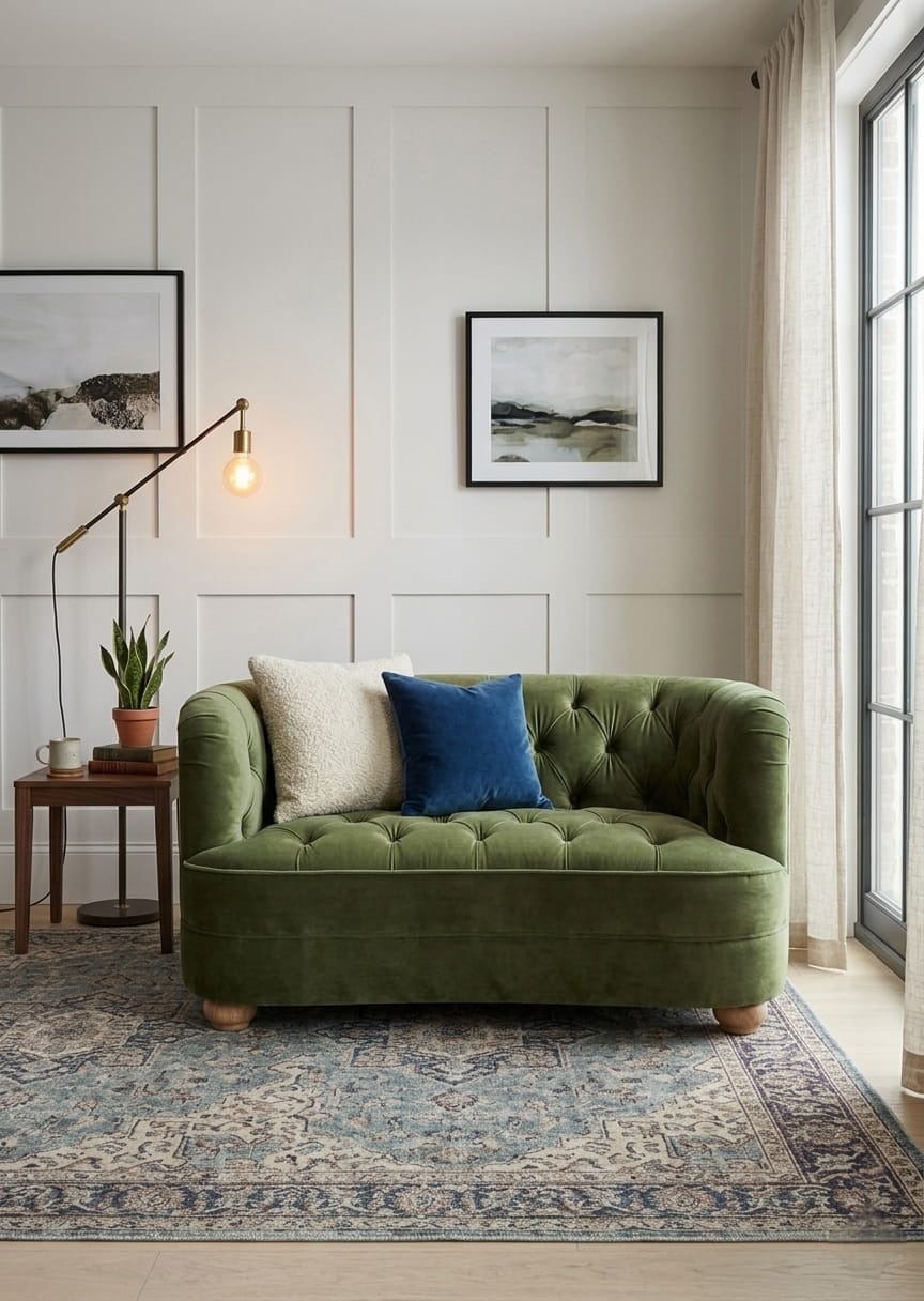 Emerald Chesterfield 2 Seater Sofa Set for Living Room