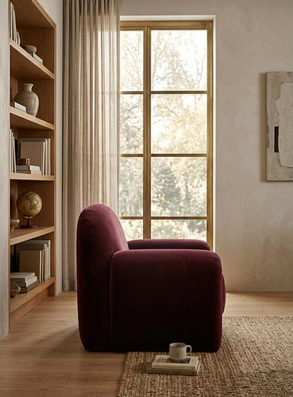 Ruby Luxe Modern Single Sofa Chair