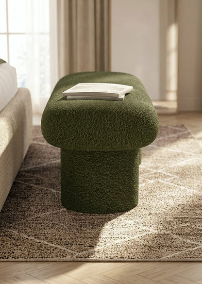 Olivara Sculpt Ottoman Bench