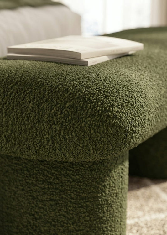 Olivara Sculpt Ottoman Bench