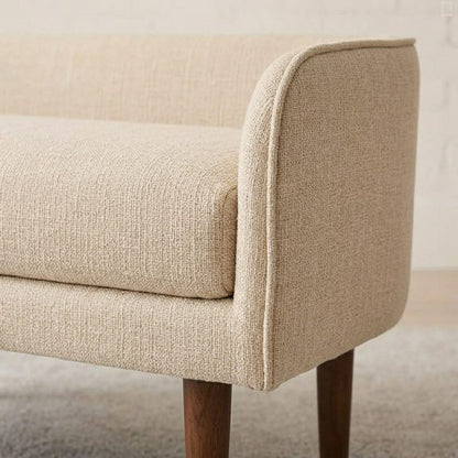 Elara Curve Upholstered Bedroom Bench