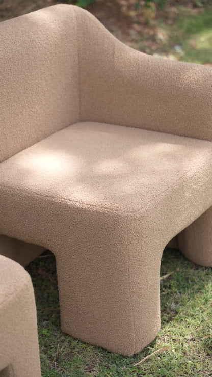 Nova Curved Ottoman Chair Lounge