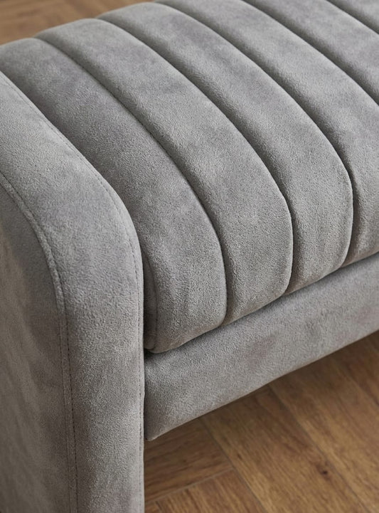 Luna Channel Tufted Bedroom Bench