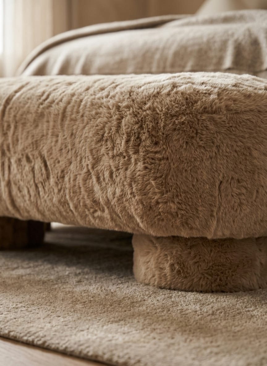 Cloud Plush Bedroom Bench