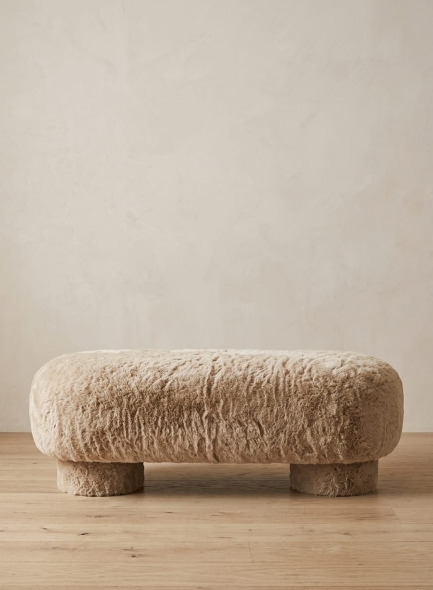 Cloud Plush Bedroom Bench