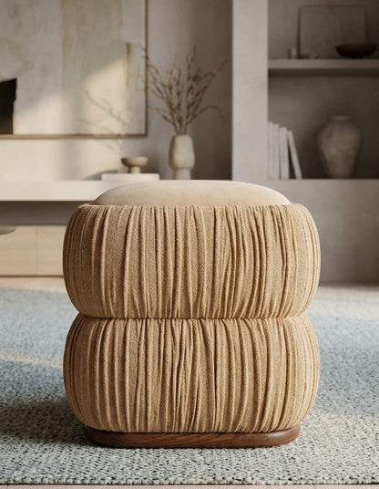 Sand Ripple Ottoman Stool