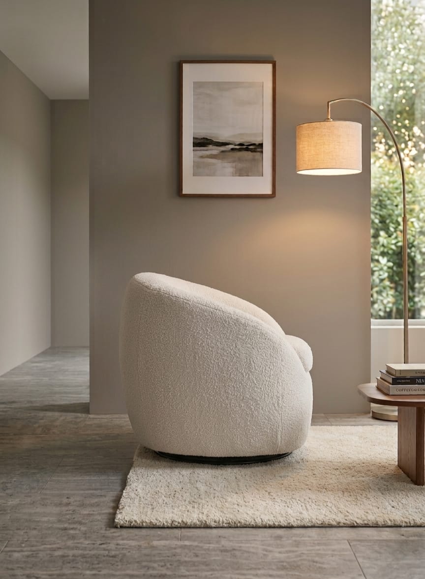 Marshmallow Boucle Lounge Chair