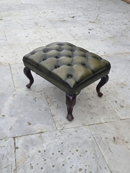 Regal Chester Leather Ottoman Stool