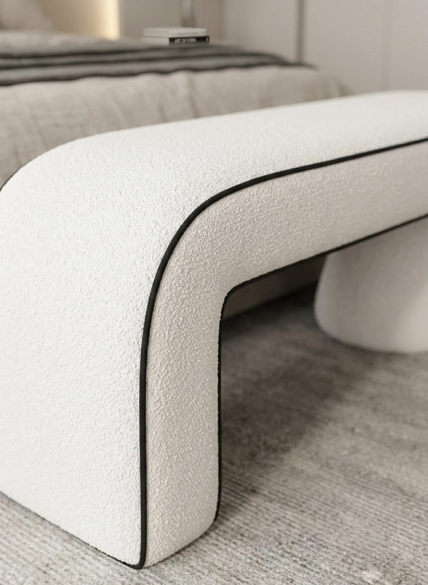 Nova Curved Bedroom Bench