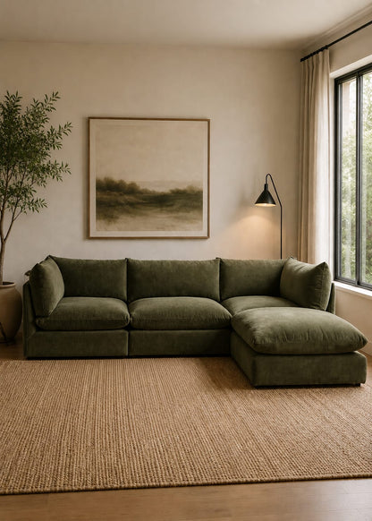 Olive Haven Three Seater Sofa Set