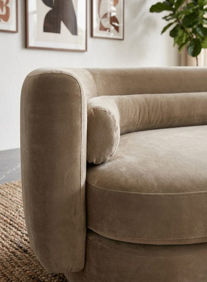 Luna Curved Three Seater Sofa Set