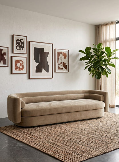 Luna Curved Three Seater Sofa Set