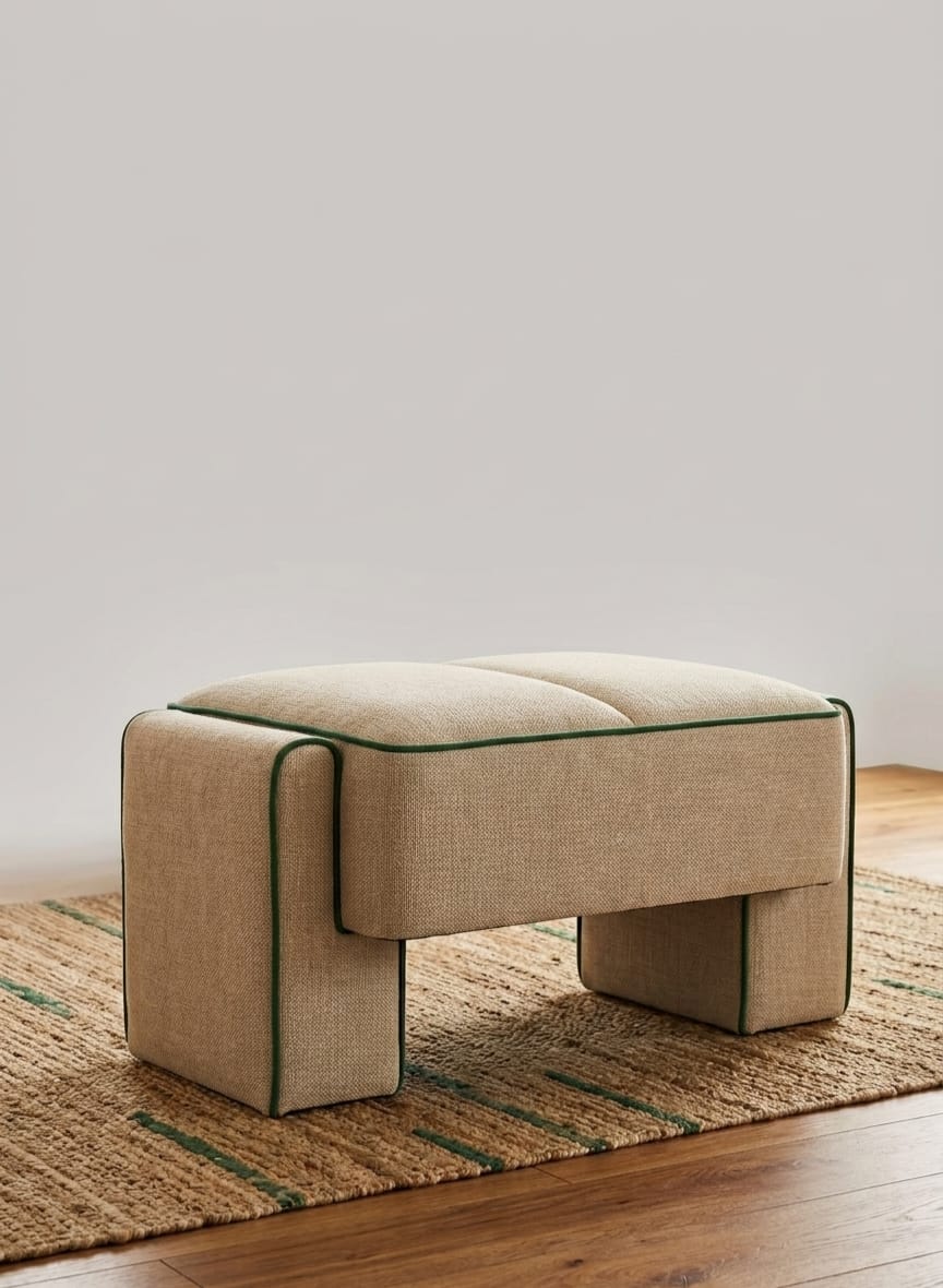 Verde Modern Ottoman Stool