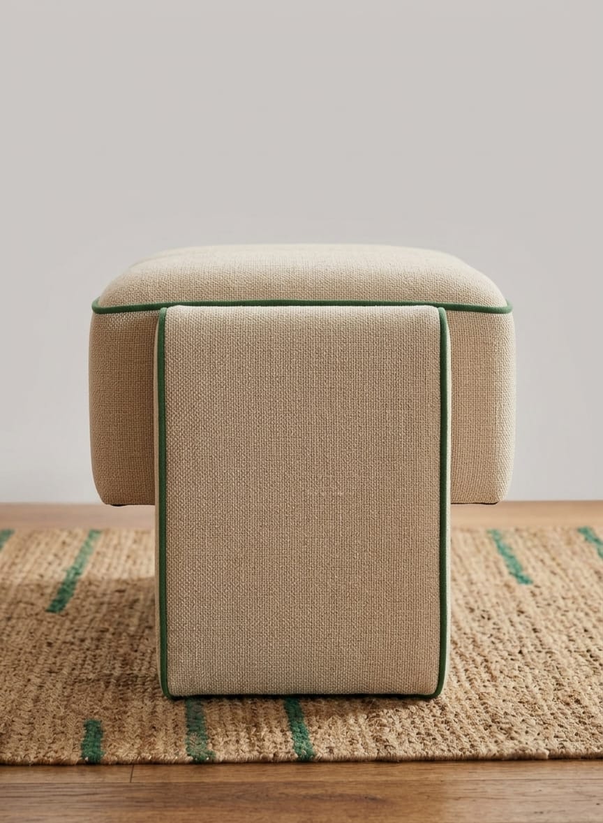 Verde Modern Ottoman Stool