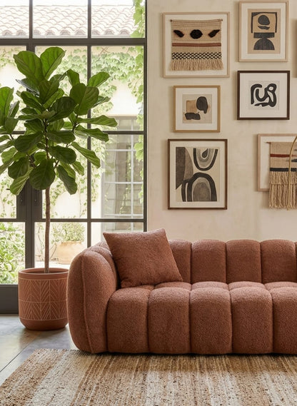 Siena Boucle Three Seater Sofa Set