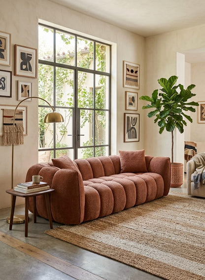 Siena Boucle Three Seater Sofa Set