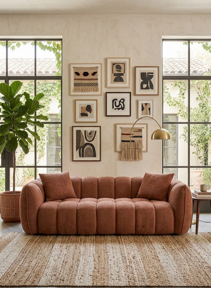 Siena Boucle Three Seater Sofa Set