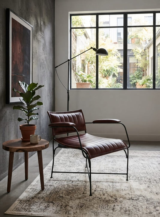 Hudson Leather Lounge Chair