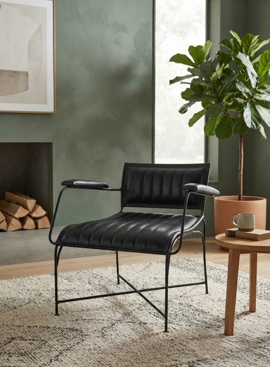 Hudson Leather Lounge Chair
