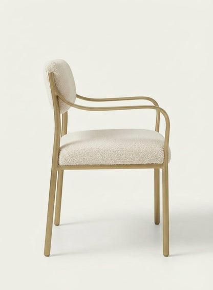 Lunara Bouclé Accent Dining Chair