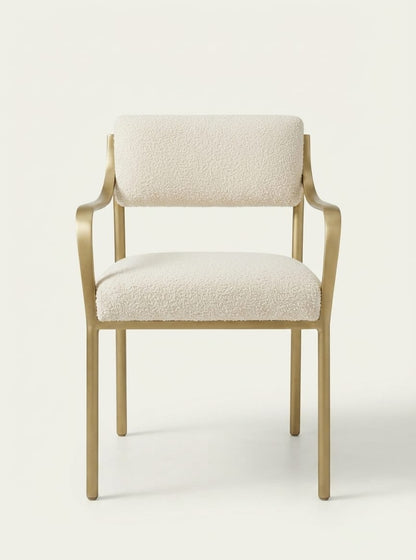 Lunara Bouclé Accent Dining Chair