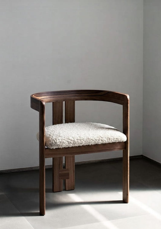 Walden Curved Wooden Accent Dining Chair
