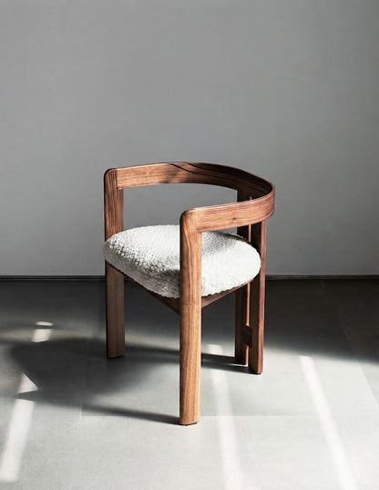 Walden Curved Wooden Accent Dining Chair