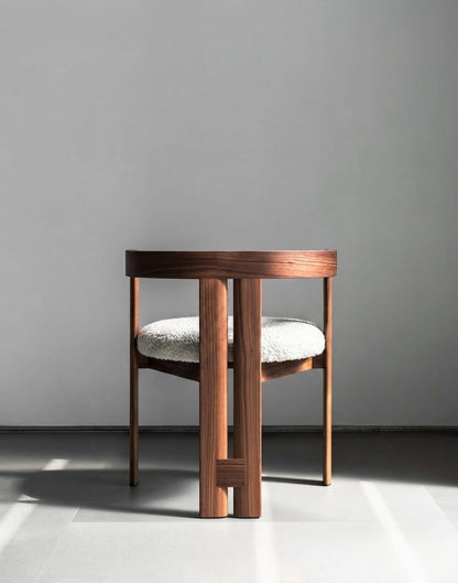 Walden Curved Wooden Accent Dining Chair