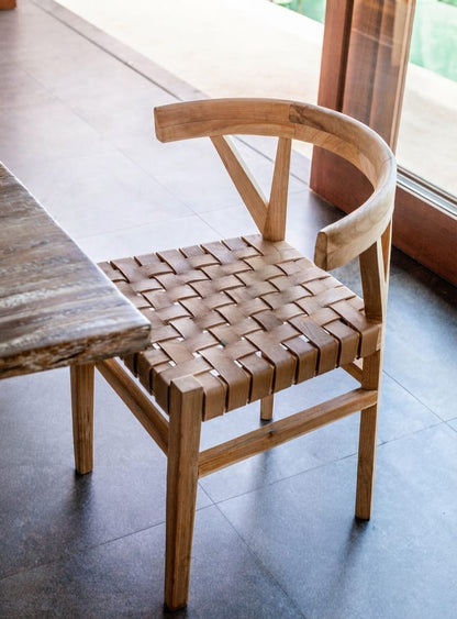 Arvora Woven Wooden Dining Chair