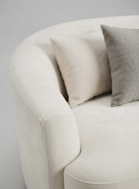 Lunelle Curved Three Seater Sofa