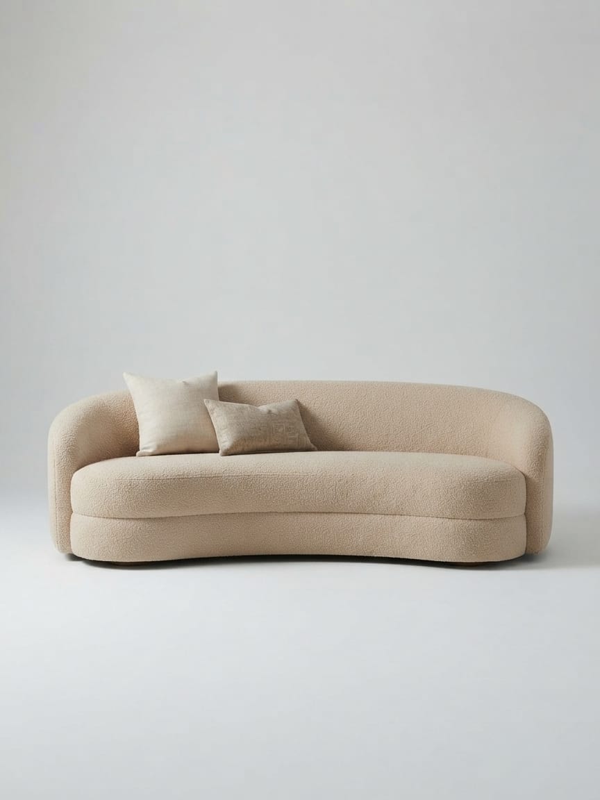 Sienna Bouclé Three Seater Sofa