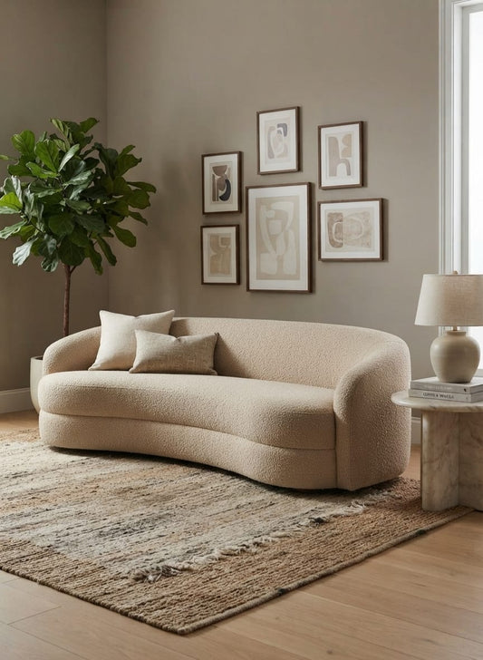 Sienna Bouclé Three Seater Sofa