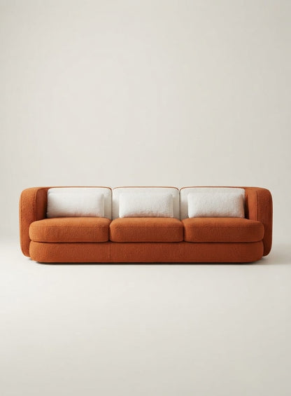 Solstice Bouclé Three Seater Sofa
