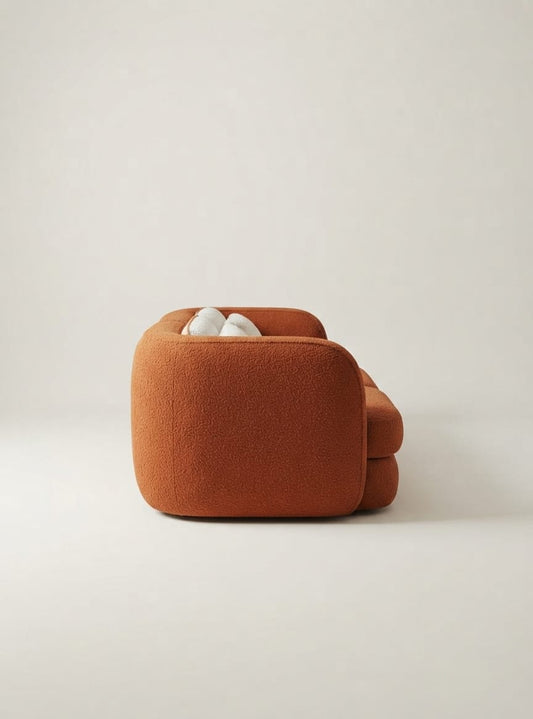 Solstice Bouclé Three Seater Sofa