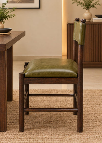 Arden Olive Luxury Wooden Dining Chair