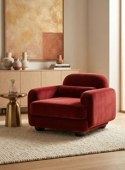 Bordeaux Cloud Luxury Single Sofa Chair