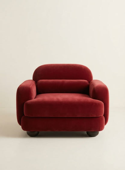 Bordeaux Cloud Luxury Single Sofa Chair