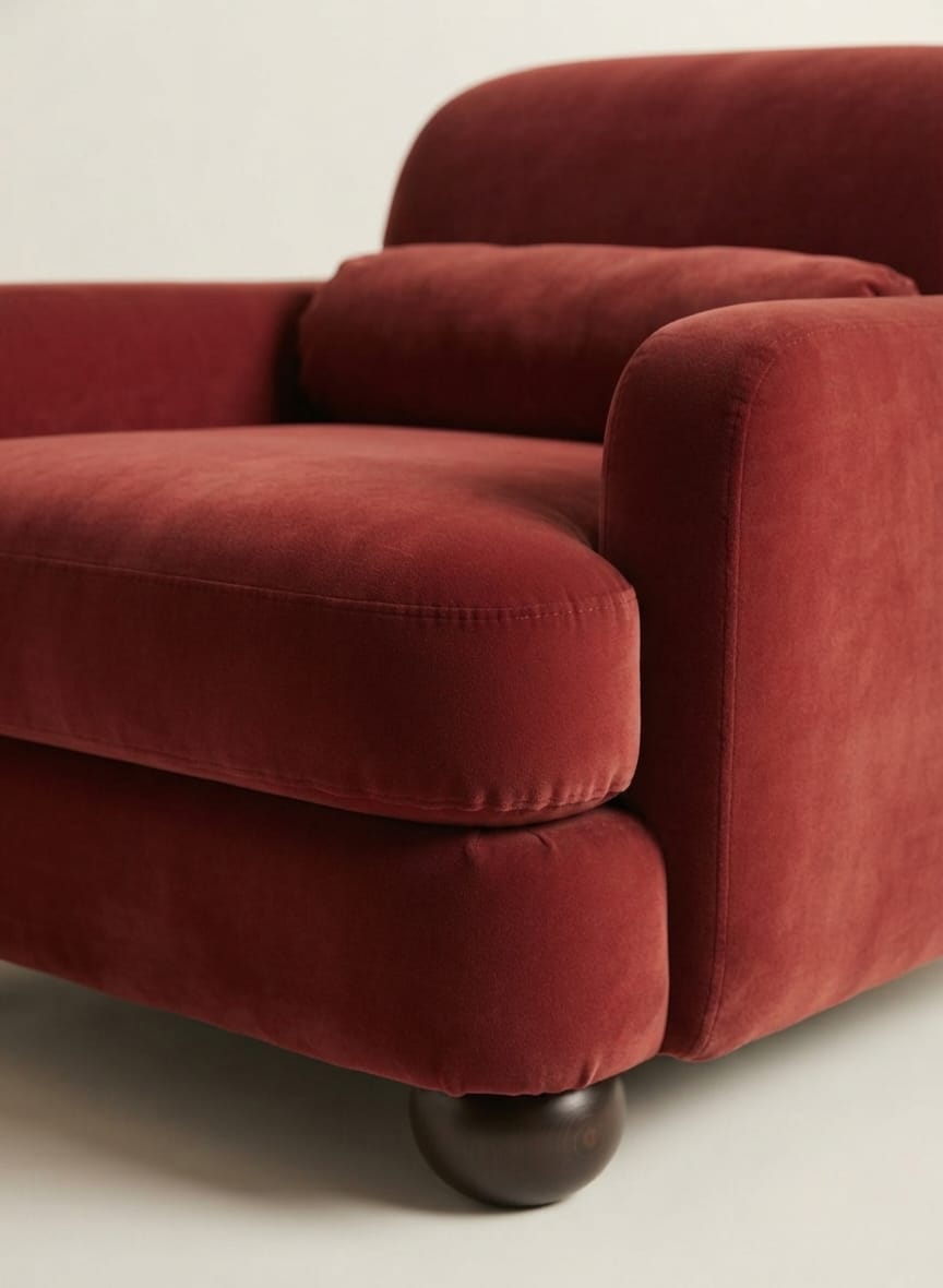 Bordeaux Cloud Luxury Single Sofa Chair