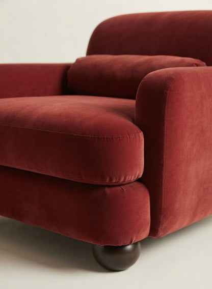 Bordeaux Cloud Luxury Single Sofa Chair