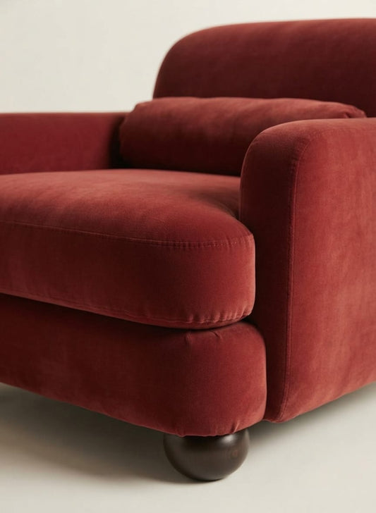 Bordeaux Cloud Luxury Single Sofa Chair