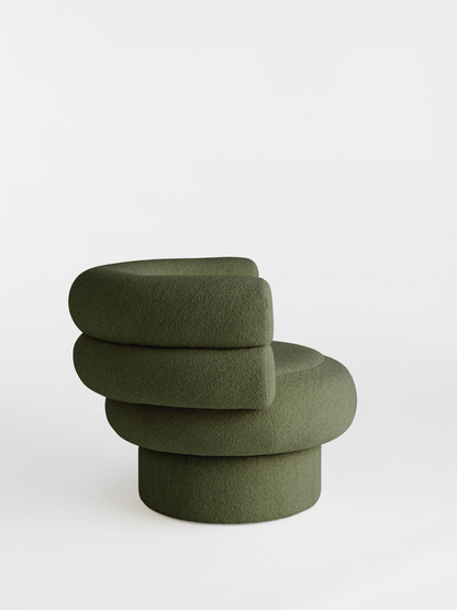 Orbit Luxe Tubular Bouclé Armchair