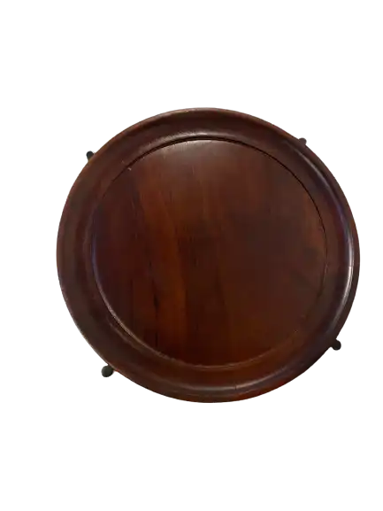 Iron Mango Wood Tray Top Side Table/ KD.